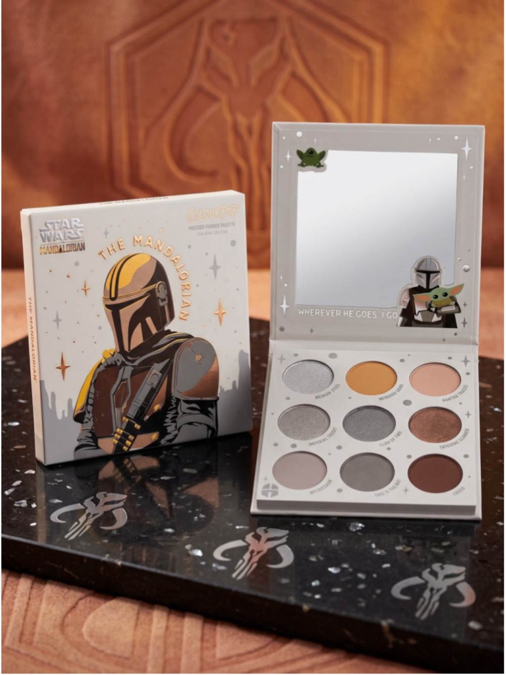 Colourpop x Star Wars The Mandalorian Eye Shadow Palette Discontinued New W Box